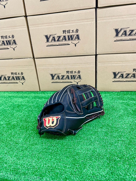 Wilson硬式外野手用50型ブラック【型付け済み】