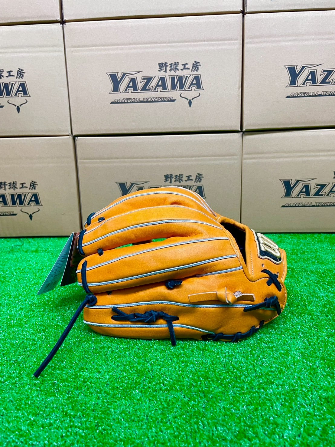 Wilson 硬式内野手用87型Wオレンジ【型付け済み】