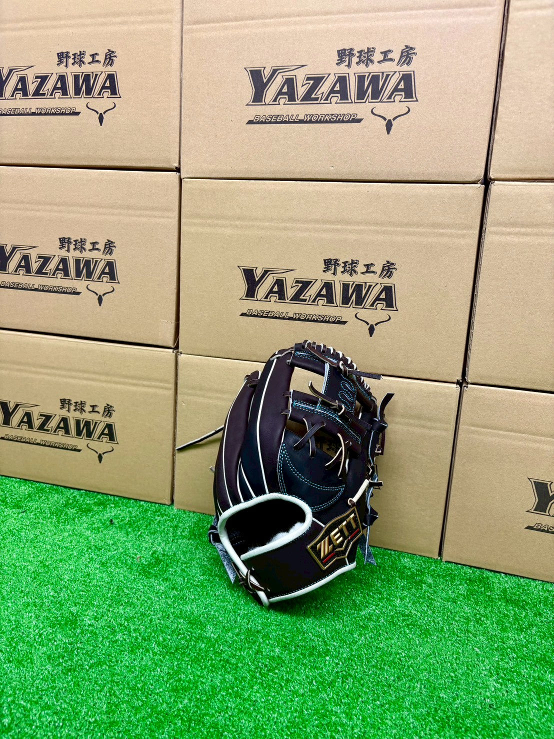 ZETT  軟式店舗別注グラブ【型付け済み】246型 　ブラック×ブラウン