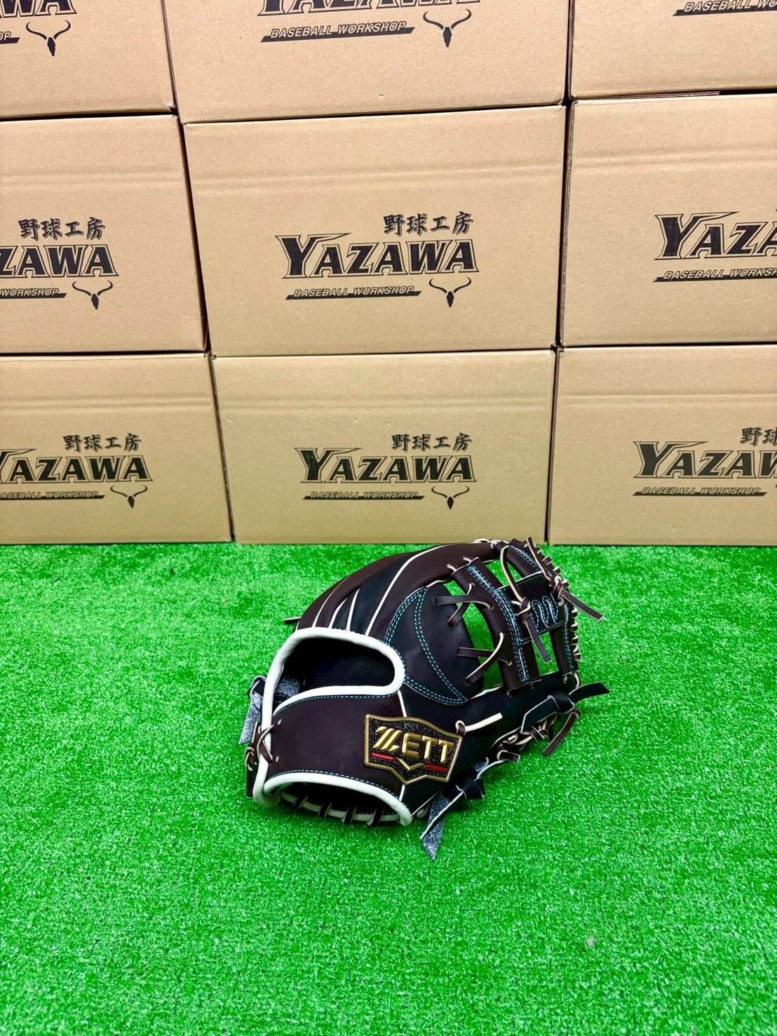 ZETT  軟式店舗別注グラブ【型付け済み】246型 　ブラック×ブラウン