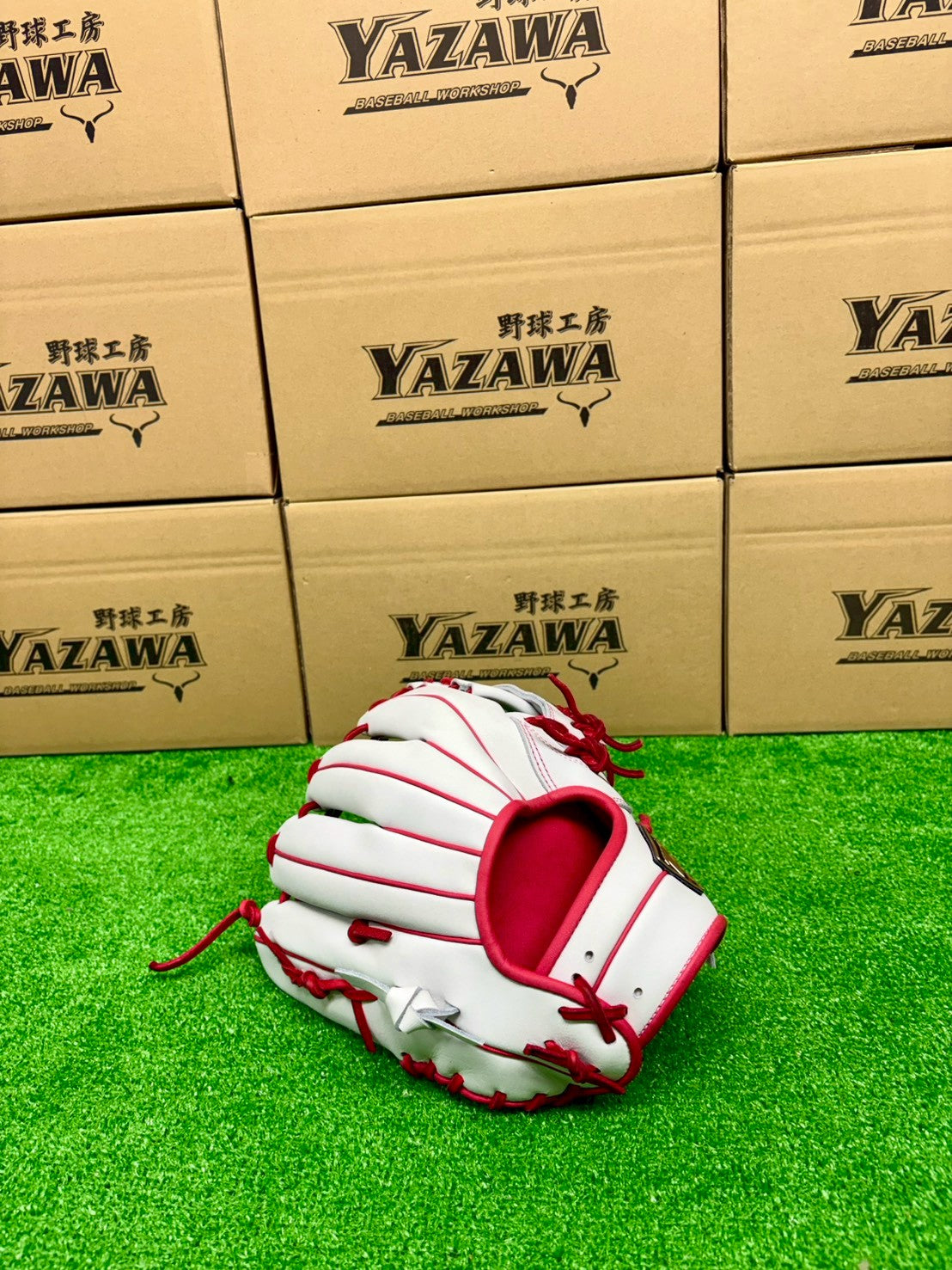 ZETT  軟式店舗別注グラブ【型付け済み】316型 　ホワイト×ピンク
