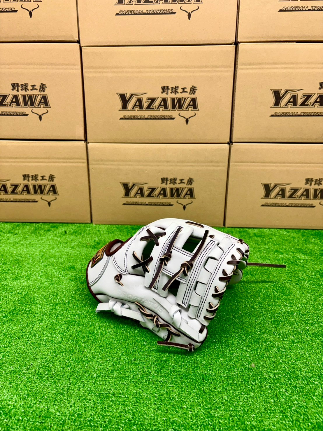 ZETT  軟式店舗別注グラブ【型付け済み】236型 　ホワイト×ブラウン