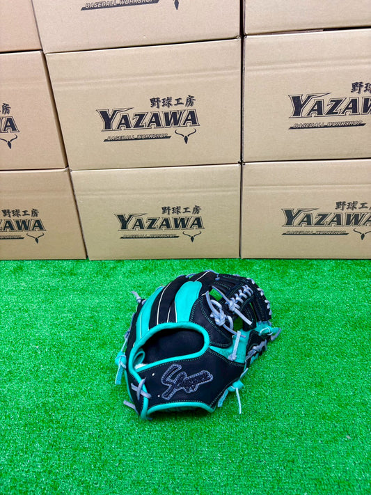 久保田スラッガー　軟式店舗別注グラブ【型付け済み】TA6　ブラック×エメラルド