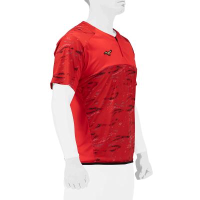 ミズノプロ　グラフィックヒートアップ　12JCBX3462　チャイニーズレッド／ネイビーピオニー